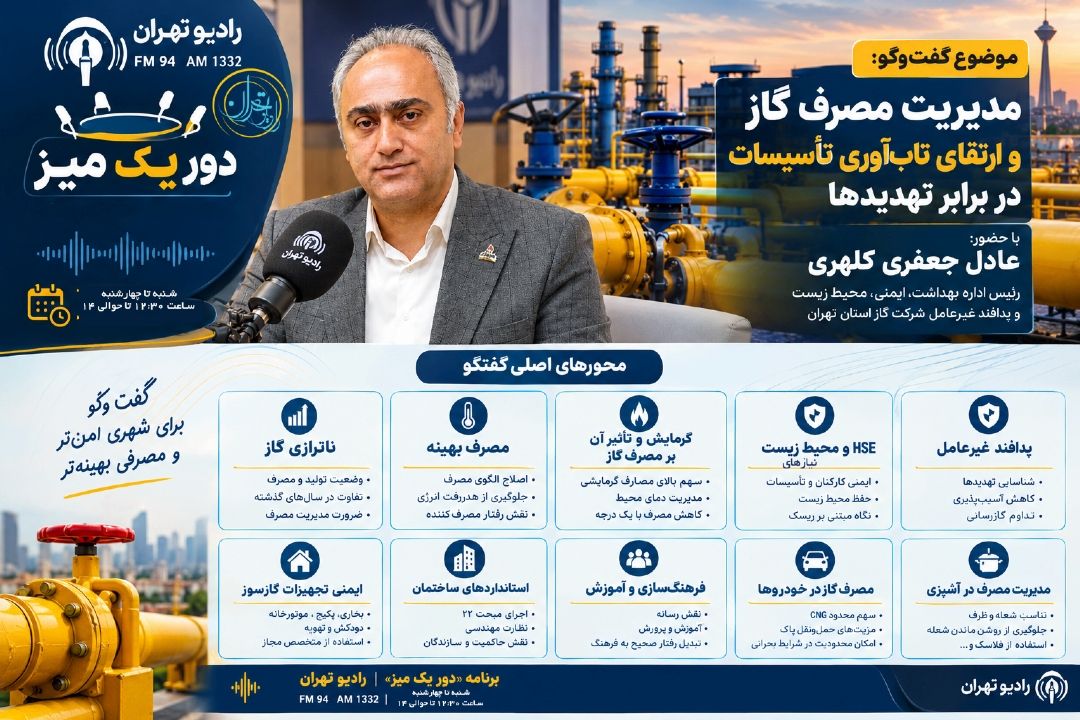تأكید بر مدیریت مصرف گاز و ارتقای تاب‌آوری تأسیسات در برابر تهدیدها
