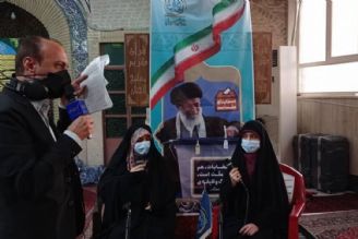 انتخابات و حضور گسترده مردم در مسجد لرزاده تهران