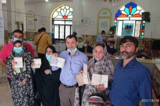 فیلمی از حضور مردم در انتخابات1400 در امامزاده معصوم  (ع )