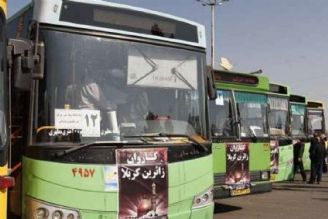 هشت هزار دستگاه اتوبوس به زائرین اربعین خدمات می‌دهند