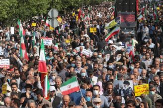 راهپیمایی سراسری ملت در اعلام انزجار از دشمنان برگزار شد
