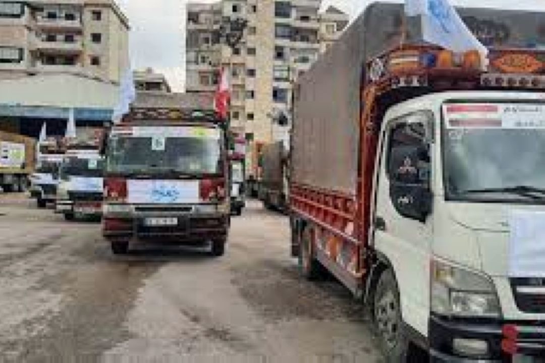 كاروان كمك های مردم لبنان و حزب الله وارد حلب شد