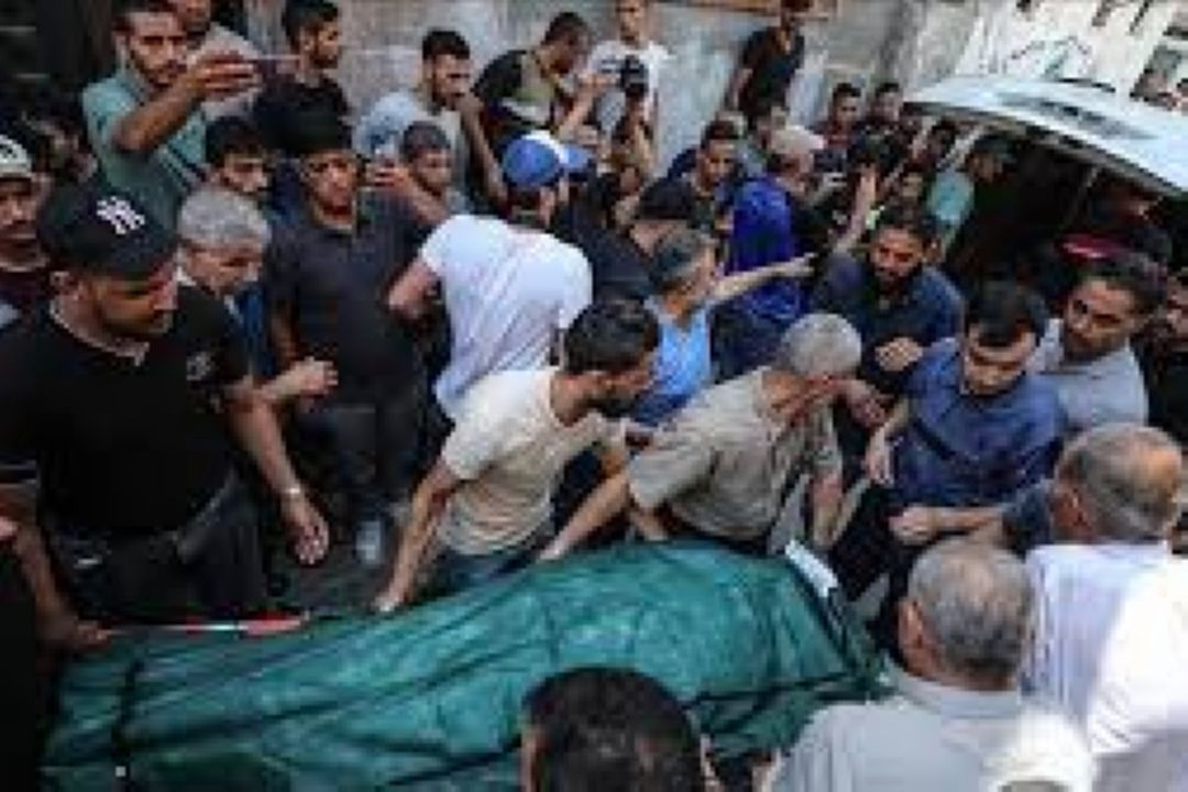 تشییع پیكر شهید فلسطینی در غزه