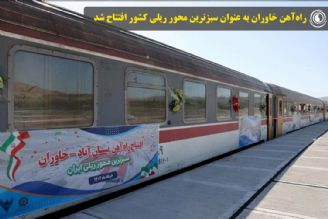 راه‌آهن خاوران به عنوان سبزترین محور ریلی كشور افتتاح شد