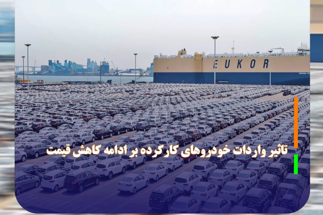 تاثیر واردات خودروهای كاركرده بر ادامه كاهش قیمت