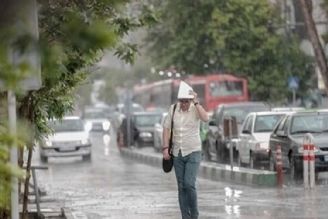 ادامه بارشهای رگباری و وزش باد شدید در تهران