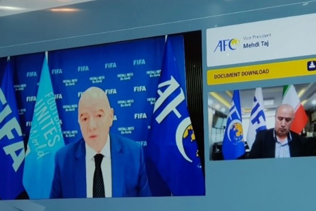 تمجید اینفانتینو از فدراسیون فوتبال ایران در كنگره AFC