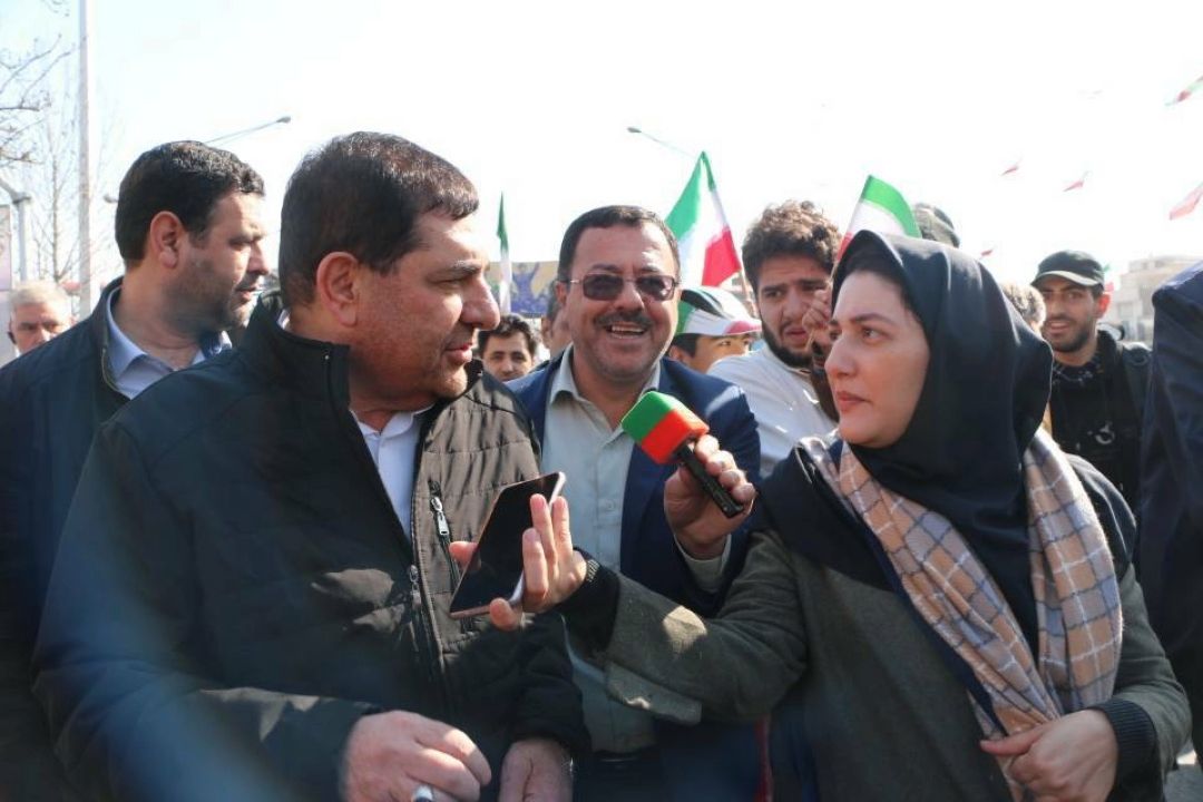 حضور معاون اول رئیس جمهور در راهپیمایی 22 بهمن 1402