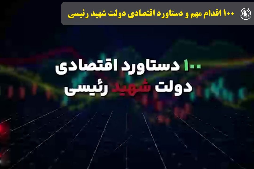  100 اقدام مهم و دستاورد اقتصادی دولت شهید رئیسی