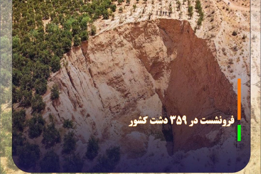 خطر فرونشست در 359 دشت كشور