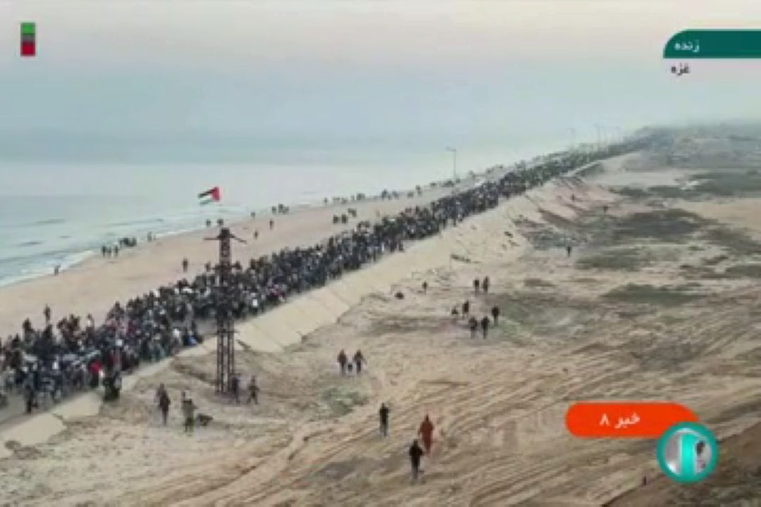 بازگشت آوارگان فلسطینی از شمال نوار غزه به خانه‌هایشان