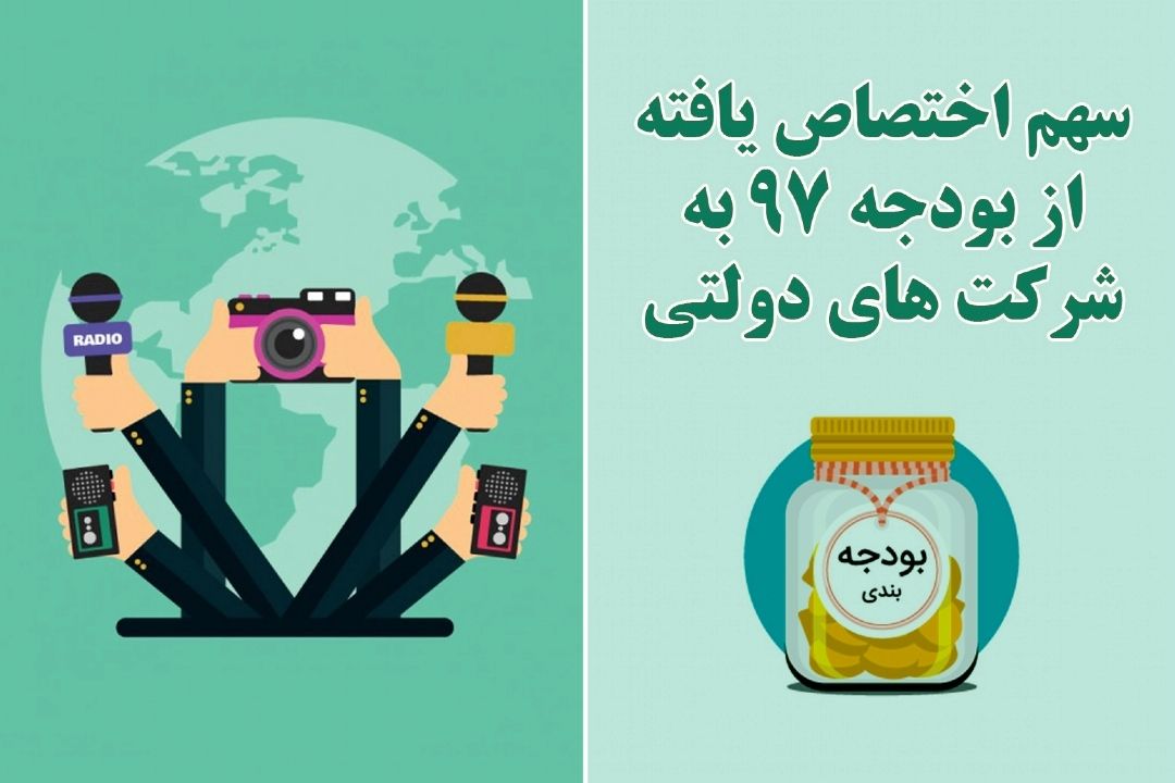 سهم اختصاص یافته از بودجه 97 به شركت های دولتی‎