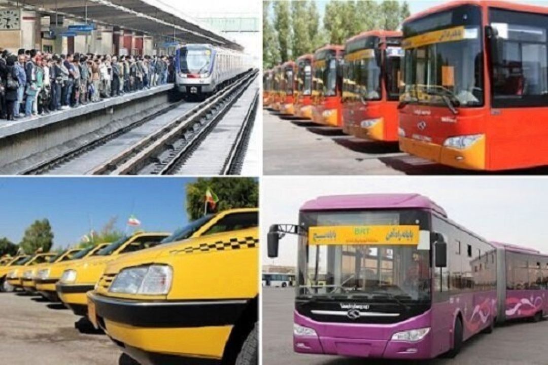 نرخ كرایه‌های حمل و نقل عمومی در تهران از امروز گران شد