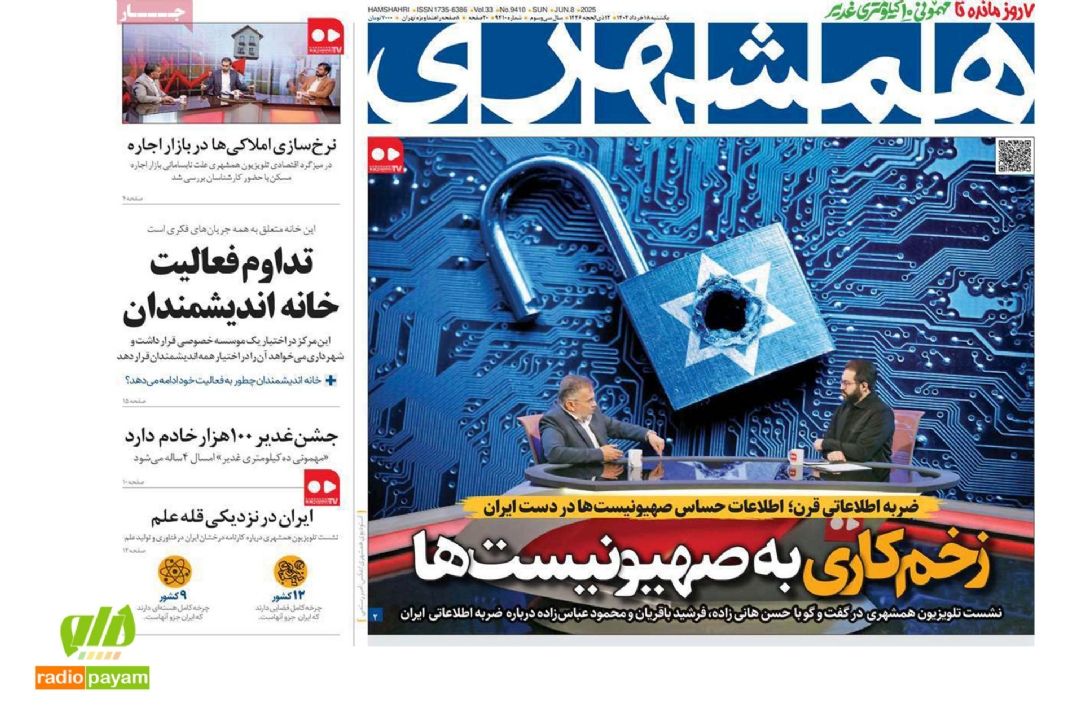 بررسی تیترهای داغ امروز روزنامه‌ها