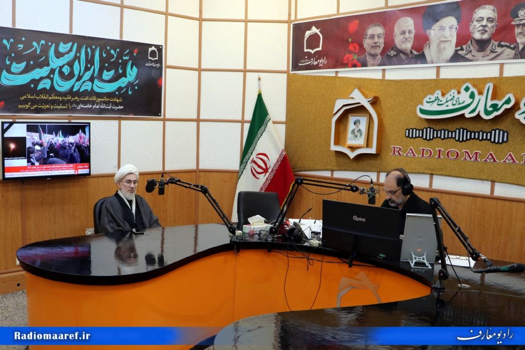 استودیوی پخش زنده رادیو معارف در روزهای جنگ