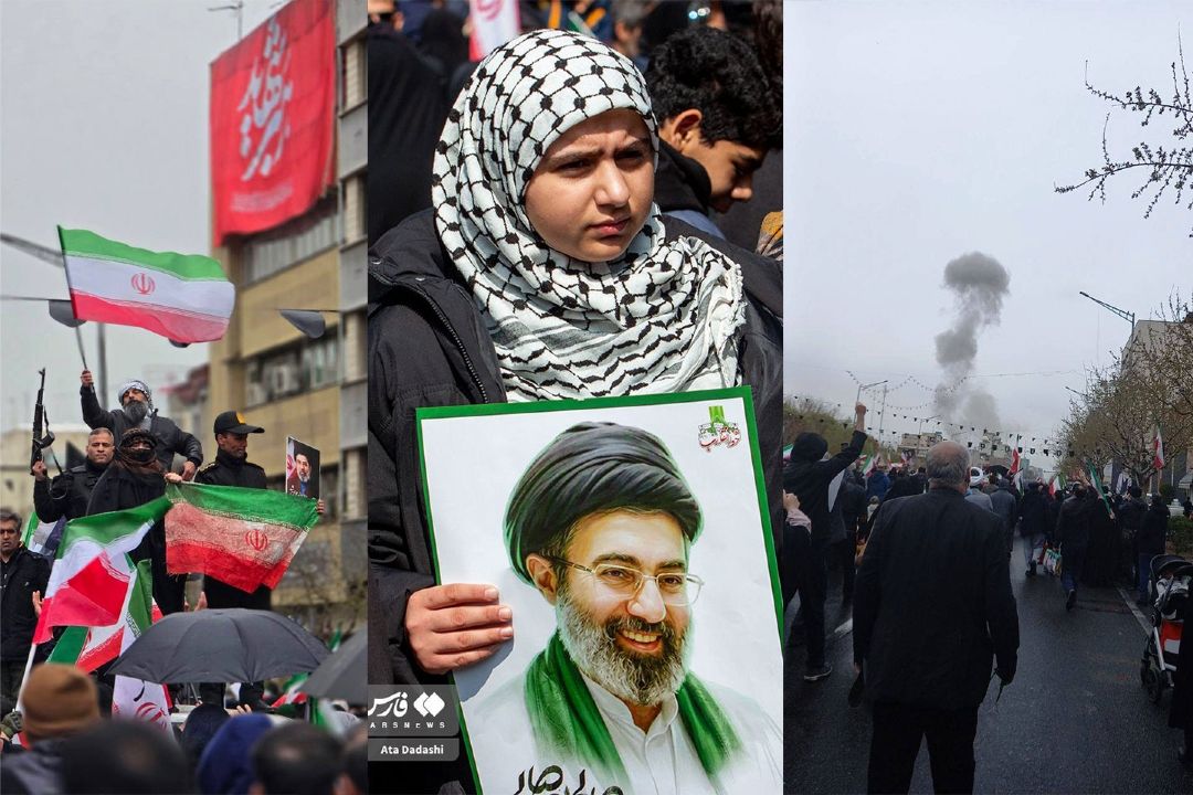 راهپیمایی دشمن شكن مردم ایران اسلامی زیر سایه حملات هوایی رژیم صهیونیستی