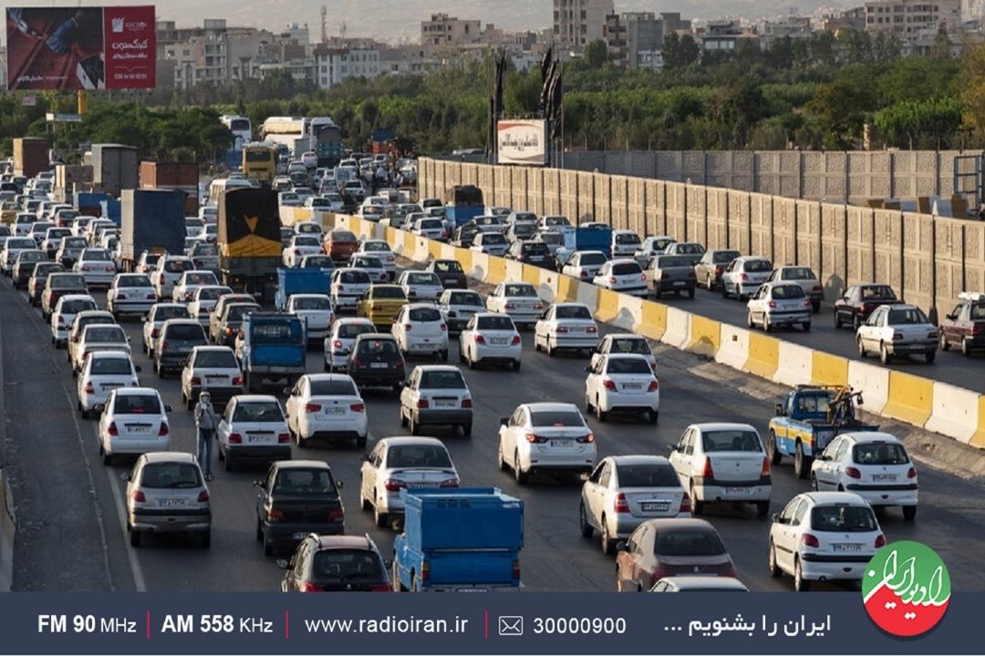 ترافیك سنگین در محورهای مواصلاتی تهران 