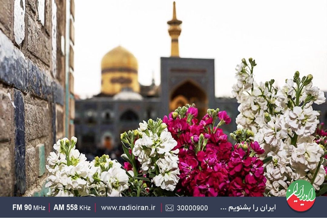 شاخه‌گل‌هایی كه به زائران هدیه داده شد