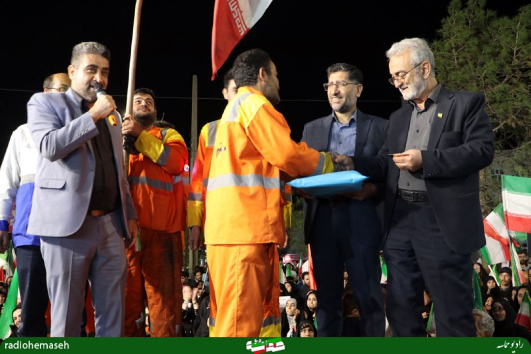 تجلیل از پاكبانان شهر در مسیر حماسه