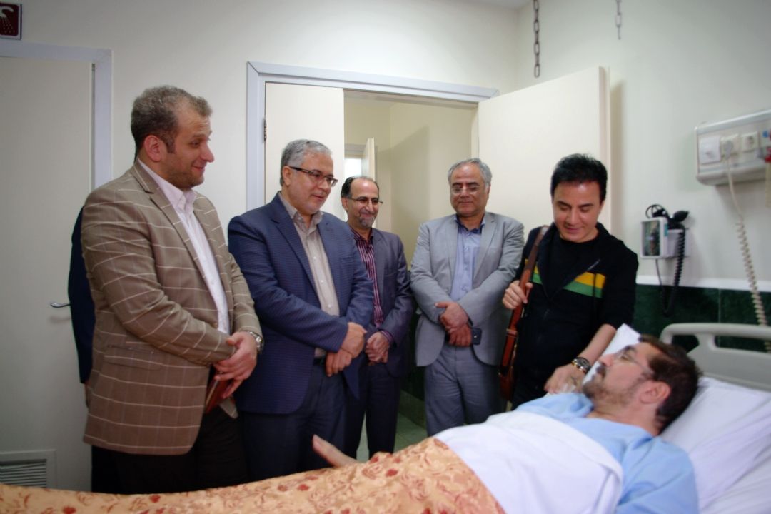  عیادت جمعی از مدیران معاونت صدا از نظام اسلامی گوینده جانباز رادیو