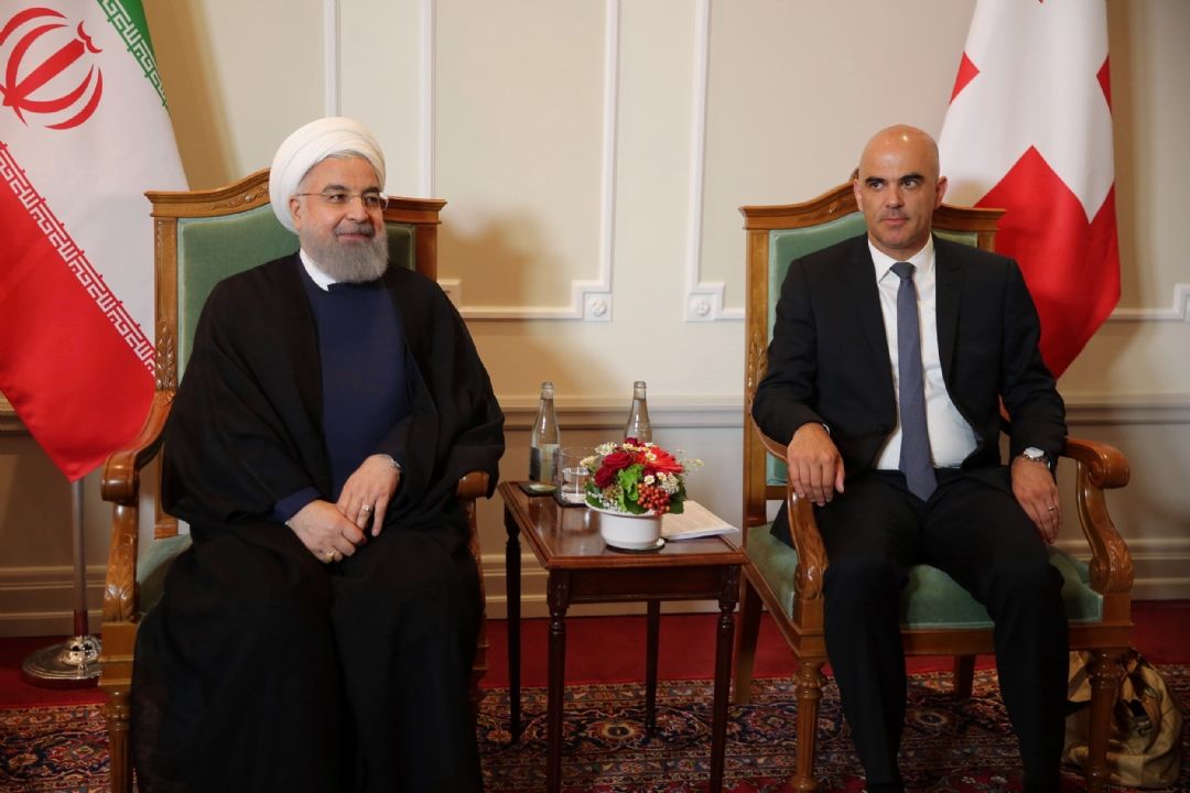 دیدار خصوصی روسای جمهوری ایران و سوئیس در برن؛