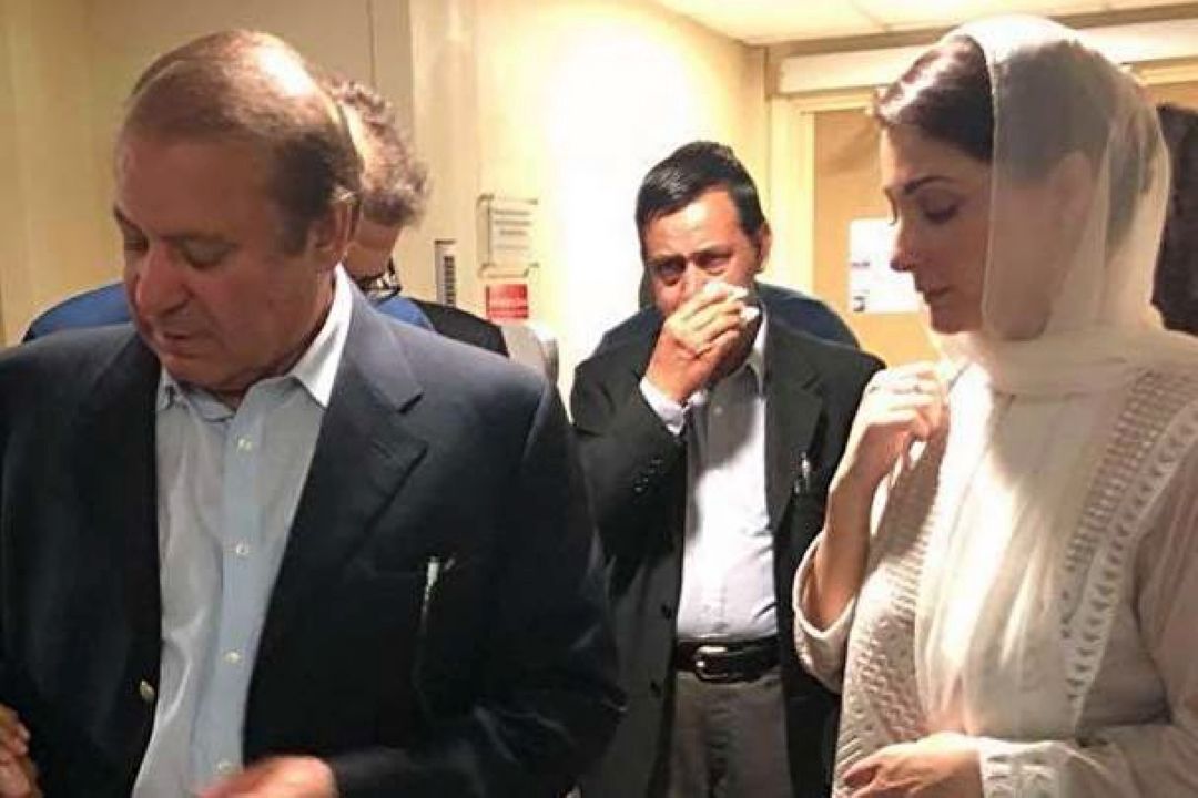 بازداشت نواز شریف و دخترش در فرودگاه