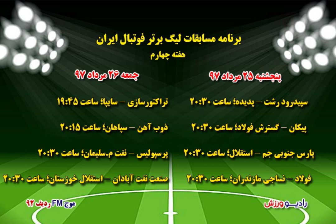 هفته پنجم لیگ برتر فوتبال