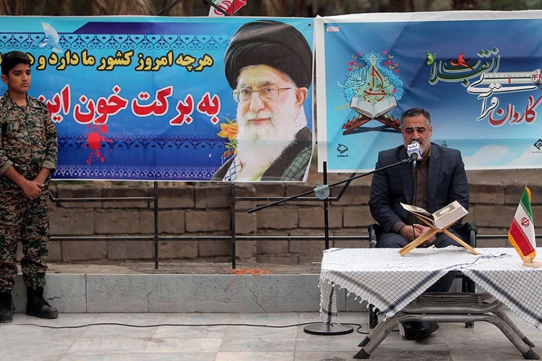 تلاوت احمد ابوالقاسمی در قلعه گنج كرمان