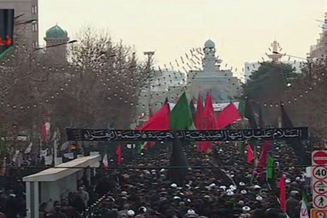 برگزاری اجتماع بزرگ فاطمیون در مشهدالرضا(ع)