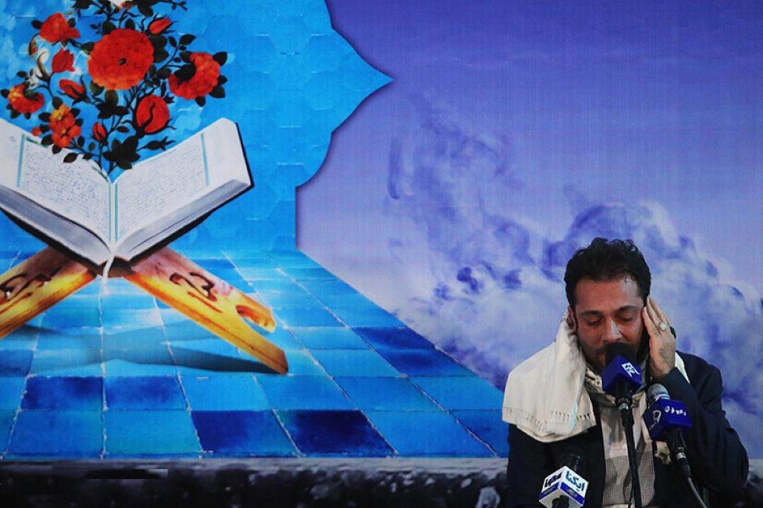 تلاوت جعفر فردی در محفل انس با قرآن شهرستان بم