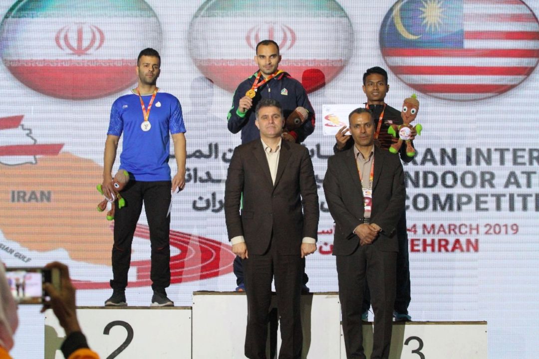نتایج مسابقات بین المللی دوومیدانی داخل سالن 2019 تهران در بخش مردان 