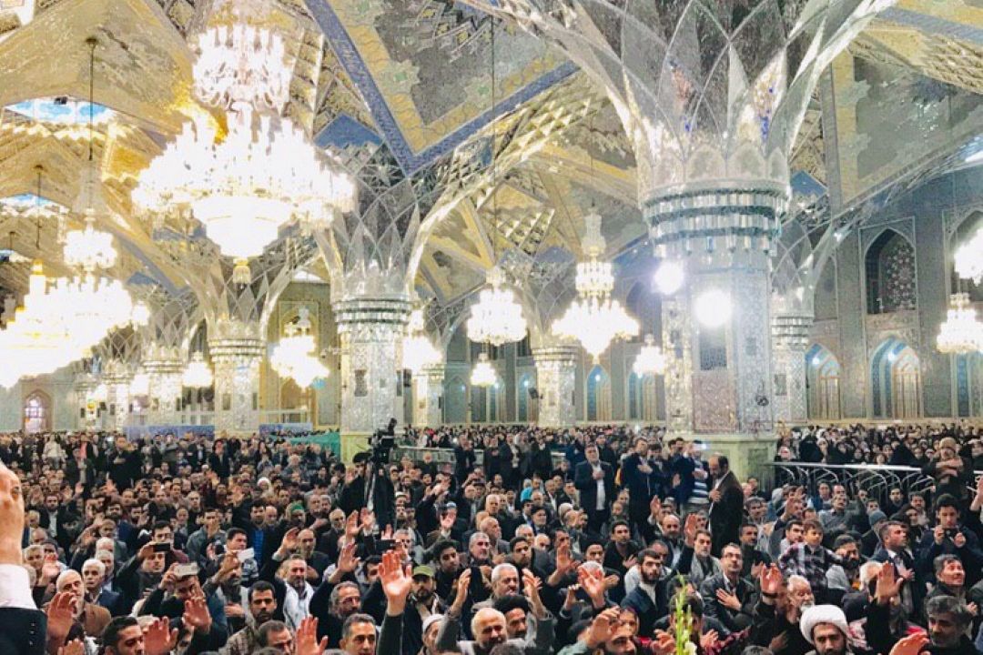 حرم امام رضا (ع) امروز یک میهمان ویژه داشت