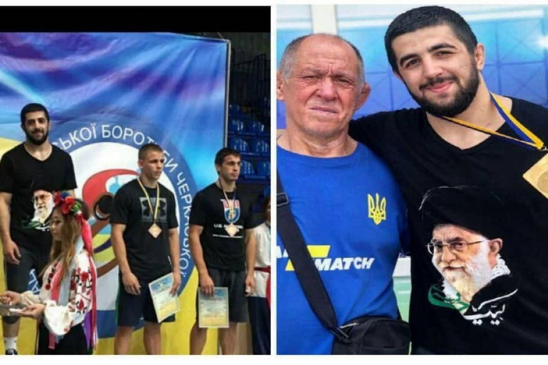 المار نور علی اف كشتی گیر اوكراینی آذری الاصل كسب مدال طلا كشتی اوكراین