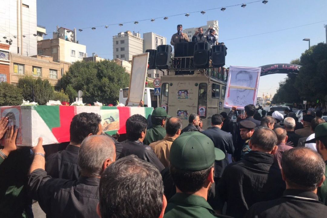  درآستانه تاسوعای حسینی پیکر شهید تازه شناسایی شده در مشهد تشییع شد