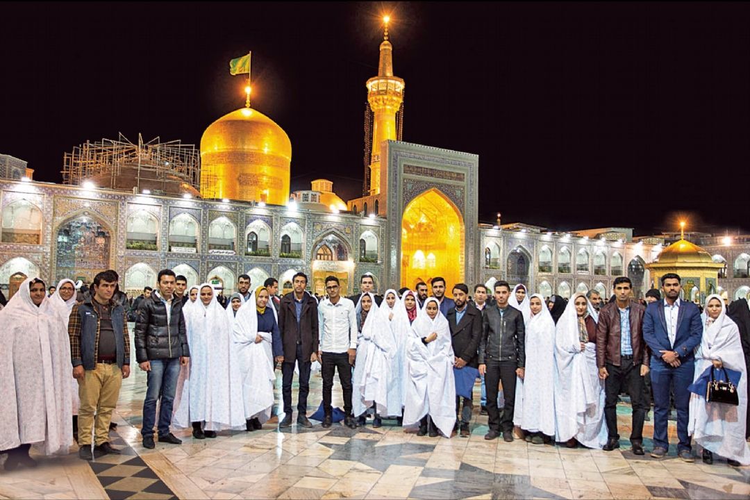 جشن پیوند آسمانی 154 زوج جوان  در حرم مطهر رضوی 