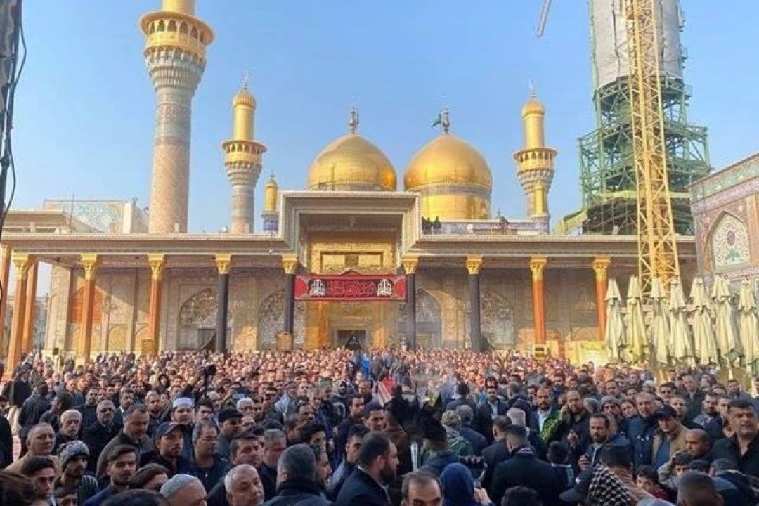 مراسم تشییع شهید حاج قاسم سلیمانی  و یارانش در كاظمین