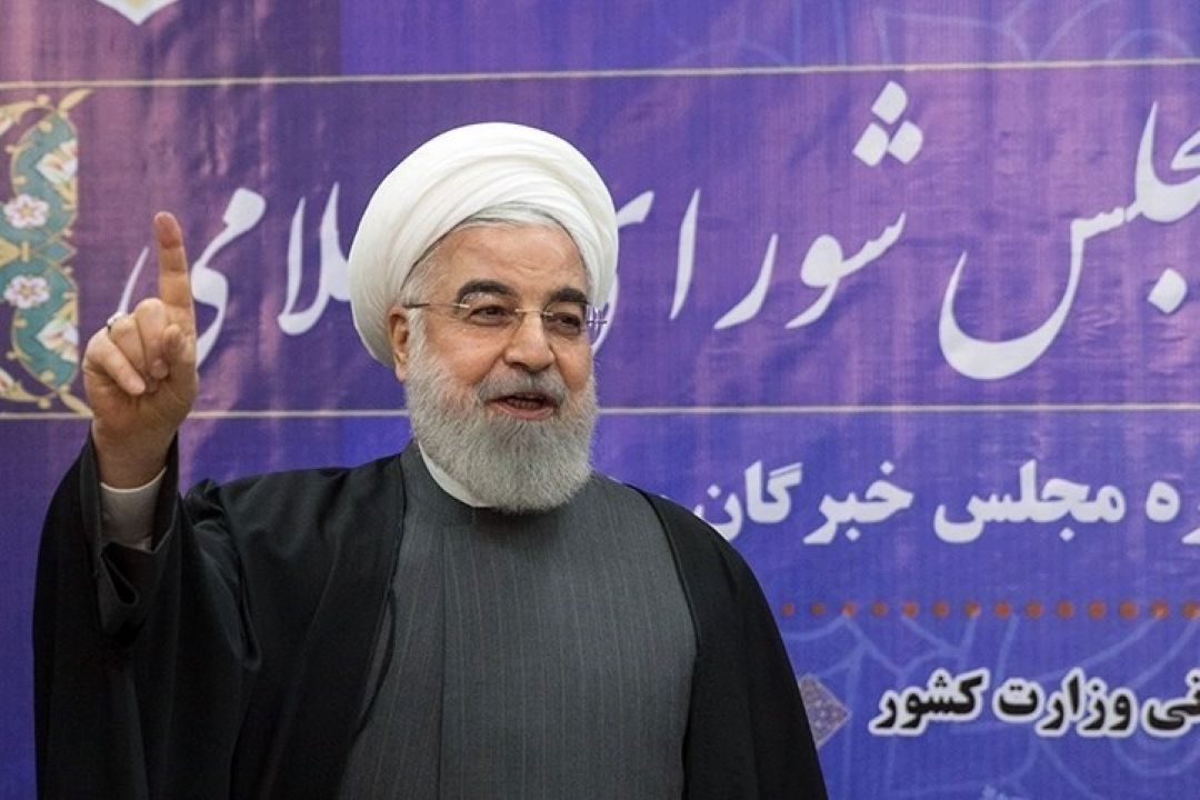 حضور دكتر حسن روحانی در شعبه اخذ رای مستقر در ستاد انتخابات وزارت كشور