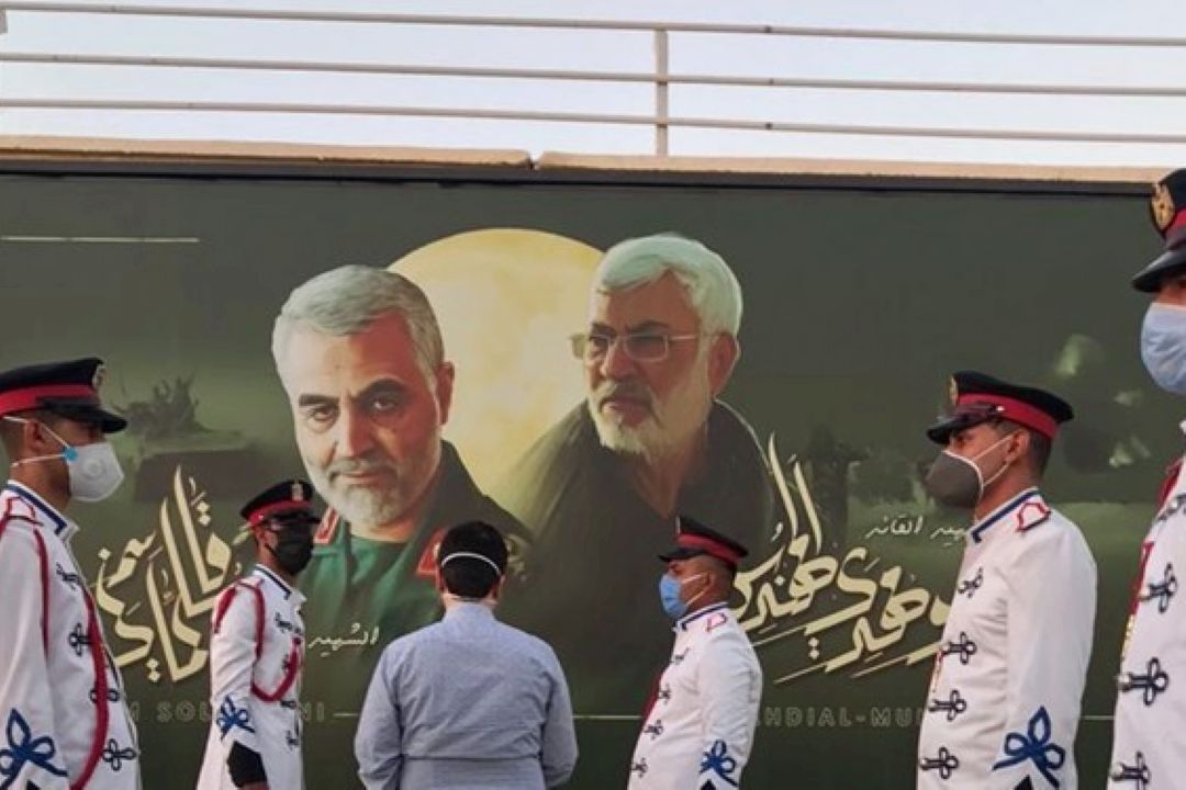 رونمایی از یادمان شهدای مقاومت در فرودگاه بغداد