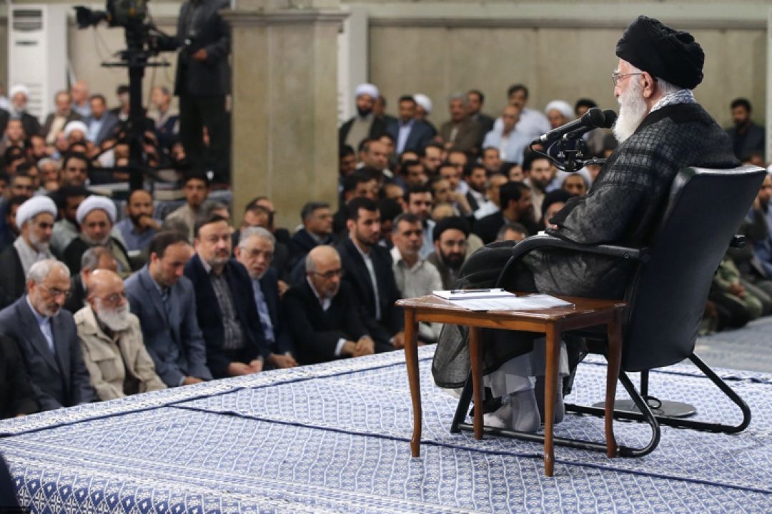 صوت | دیدار جمعی از استادان، نخبگان و پژوهشگران دانشگاه‌ها با رهبر انقلاب