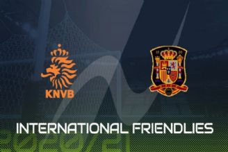 پخش زنده رقابت دوستانه تیم های ملی اسپانیا - هلند