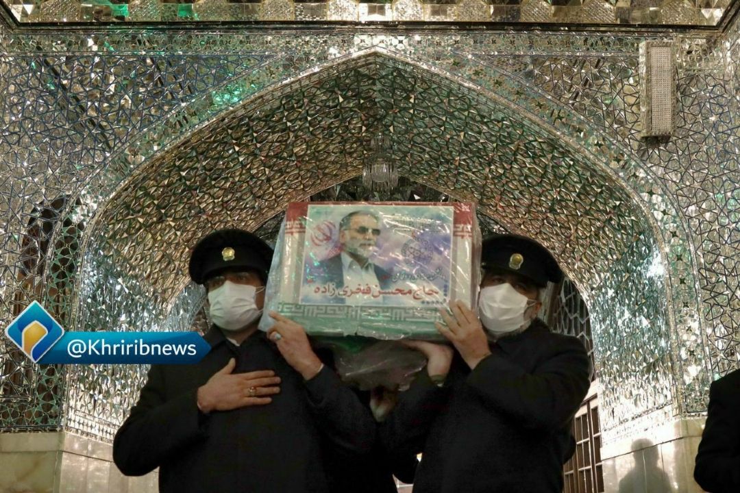 آخرین زیارت شهید فخری زاده در حرم مطهر رضوی