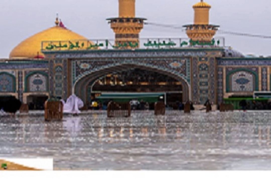  بارش اولین برف پاییزی در کربلا