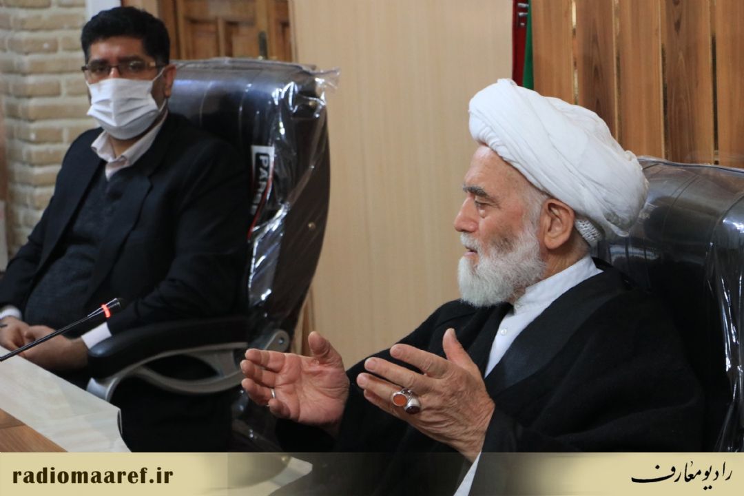 دیدار مدیران رادیو معارف با آیت الله طاهامحمدی