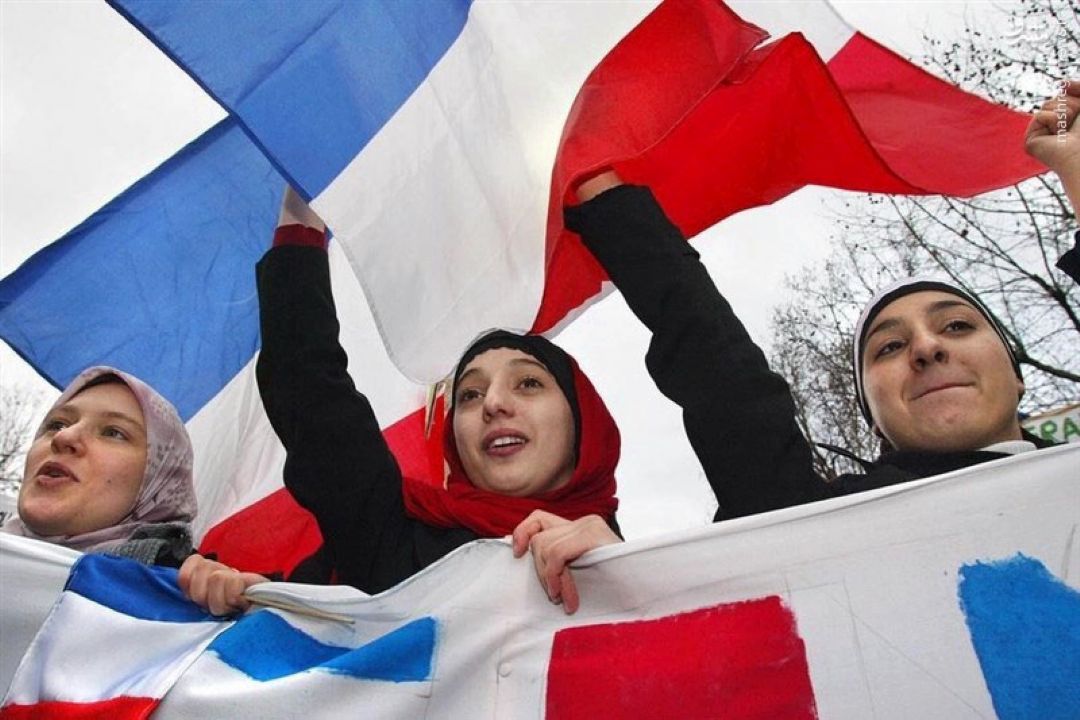 پویش مسلمانان فرانسه در اعتراض به ممنوعیت حجاب