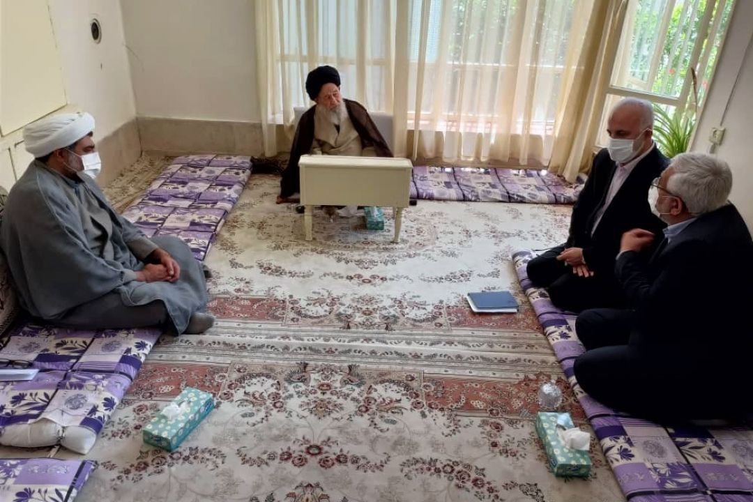 دیدار رییس و دبیر جشنواره رادیویی زیارت با آیت الله علوی گرگانی 