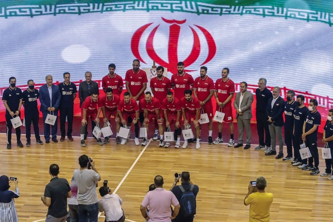 برگزاری مراسم رونمایی از پیراهن تیم‌ملی بسكتبال پیش از اعزام به المپیك توكیو