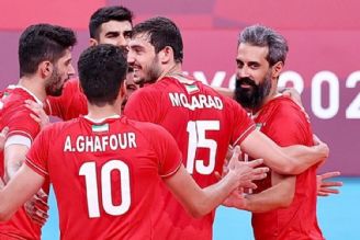  دشت دومین پیروزی والیبال ایران/ دستگرمی در حد المپیك!
