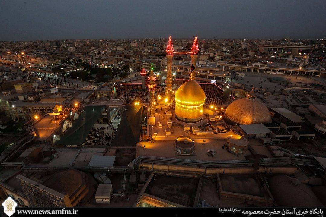 حرم بانوی كرامت در سوگ شهادت سیدالساجدین(ع)
