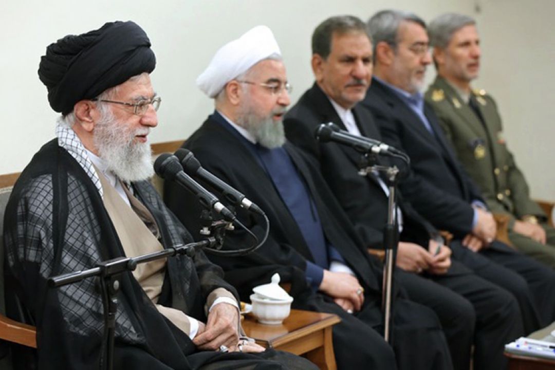 دیدار رئیس‌جمهور و اعضای هیأت دولت با رهبر انقلاب اسلامی