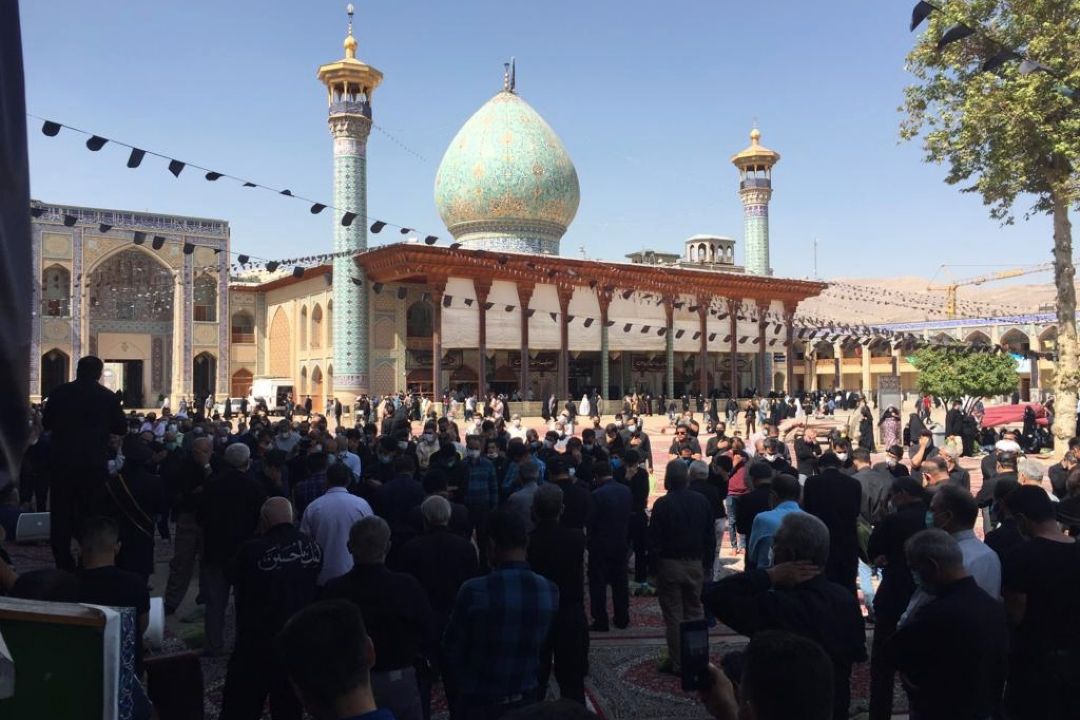  شاهچراغ (ع) ، در سوگ برادر
